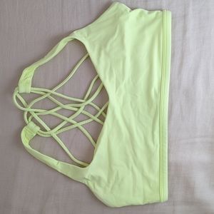 Lululemon FREE TO BE BRA WILD A/B CUP Bright Yellow